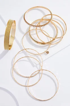 Cato Xl Textured Bangle Bracelet Set> Bracelets