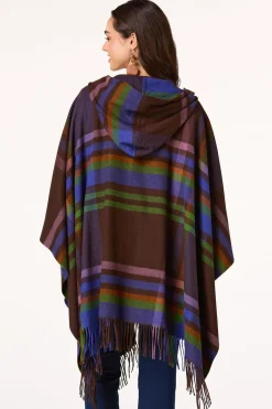 Cato Zip Plaid Hooded Poncho> Cold Weather